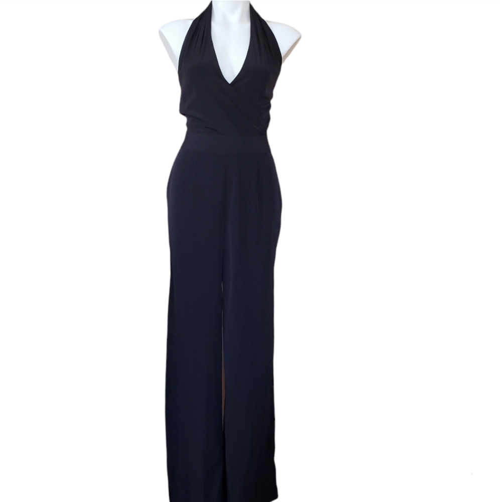 Express Black Halter Jumpsuit